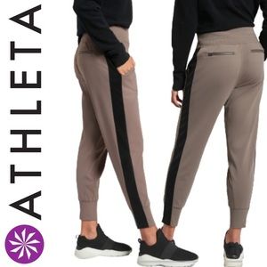 Athleta Venice Velvet Stripe Jogger